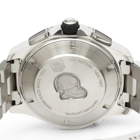 TAG HEUER Aquaracer 500M Chronograph Steel Automatic CAK2111 Polished - Picture 6 of 8